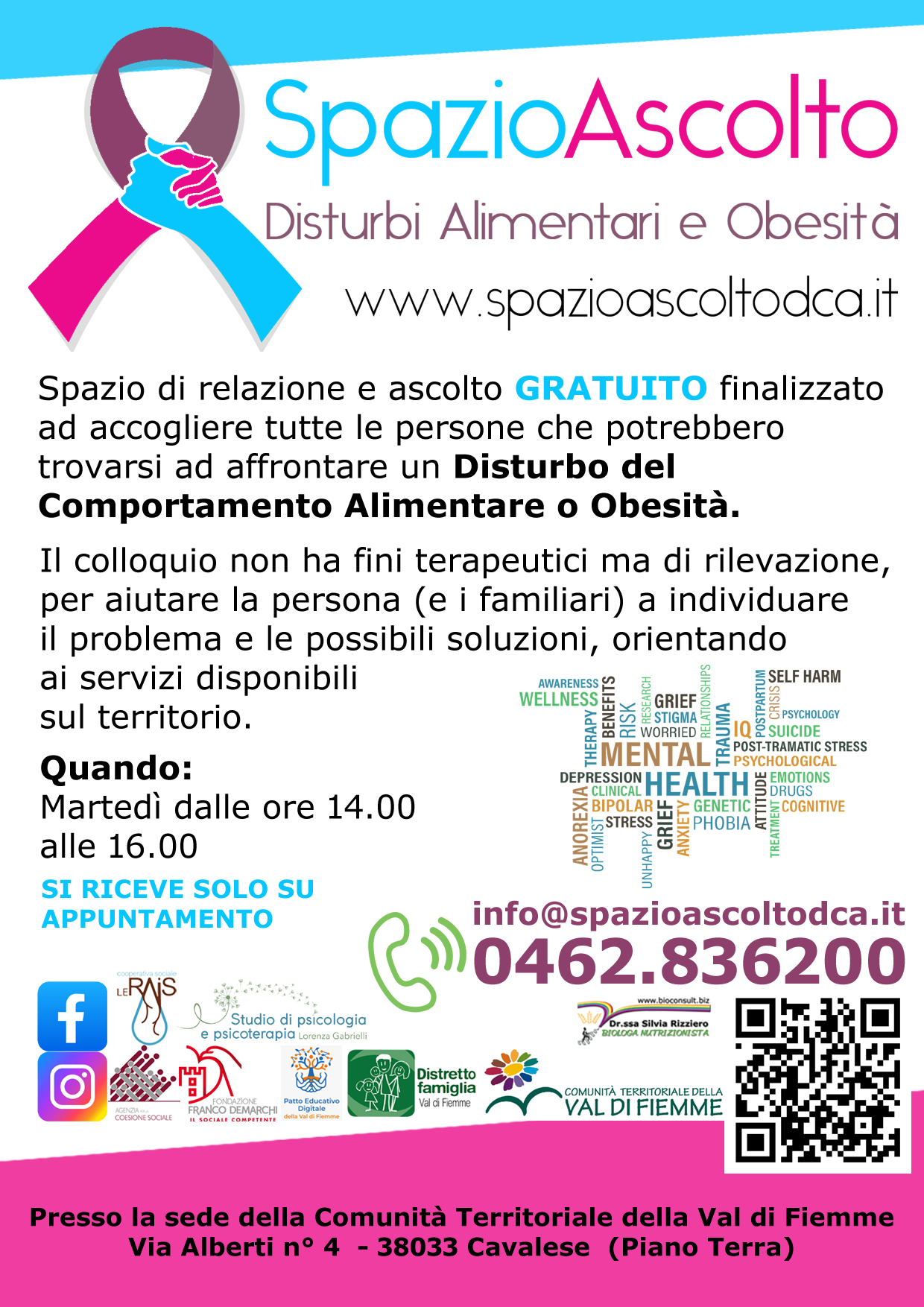 Volantino Spazio Ascolto DCA Cavalese